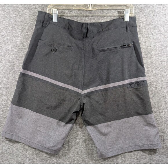 Academy Mens Grey and Black Shorts Zipper Pocket Detail Size 32 Casual, Travel - Picture 13 of 16